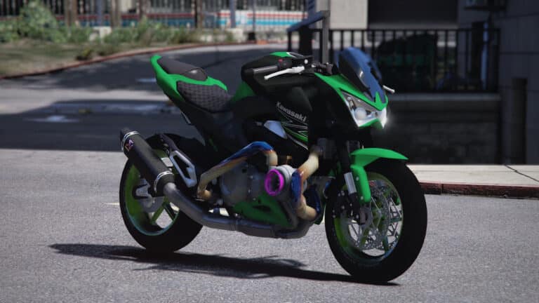 GTA 5 kawasaki z800 modified