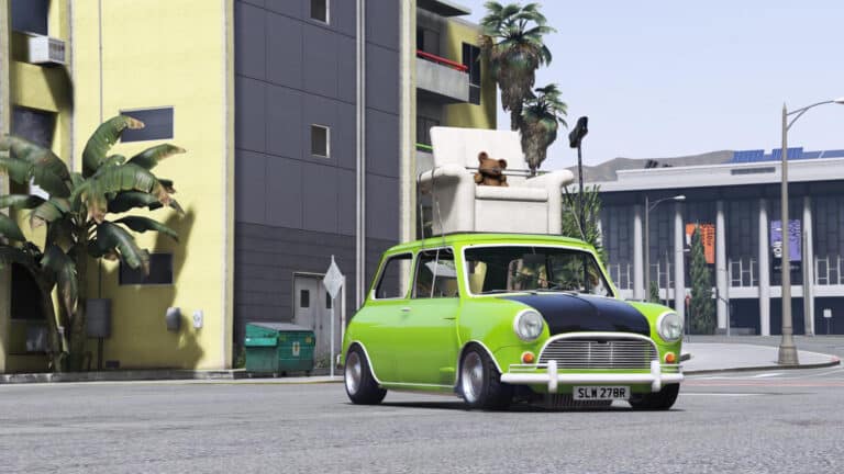 GTA 5 mini cooper mr bean