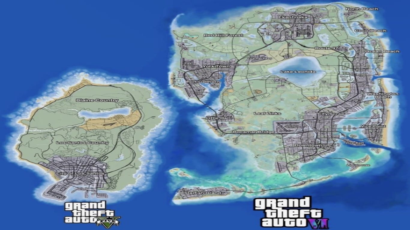 How Big Is The GTA 6 Map? - 🌇 GTA-XTREME