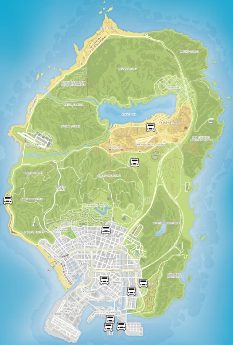 All 21 Van Locations in GTA 5 (Map & Guide) - 🌇 GTA-XTREME