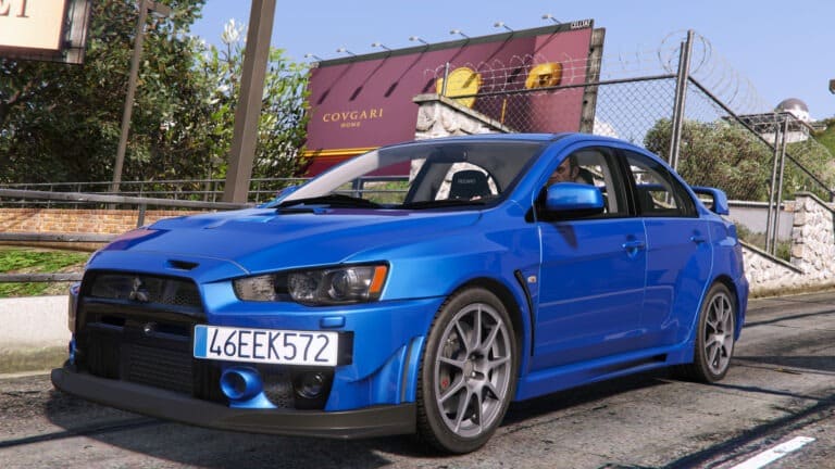 GTA 5 modded mitsubishi lancer