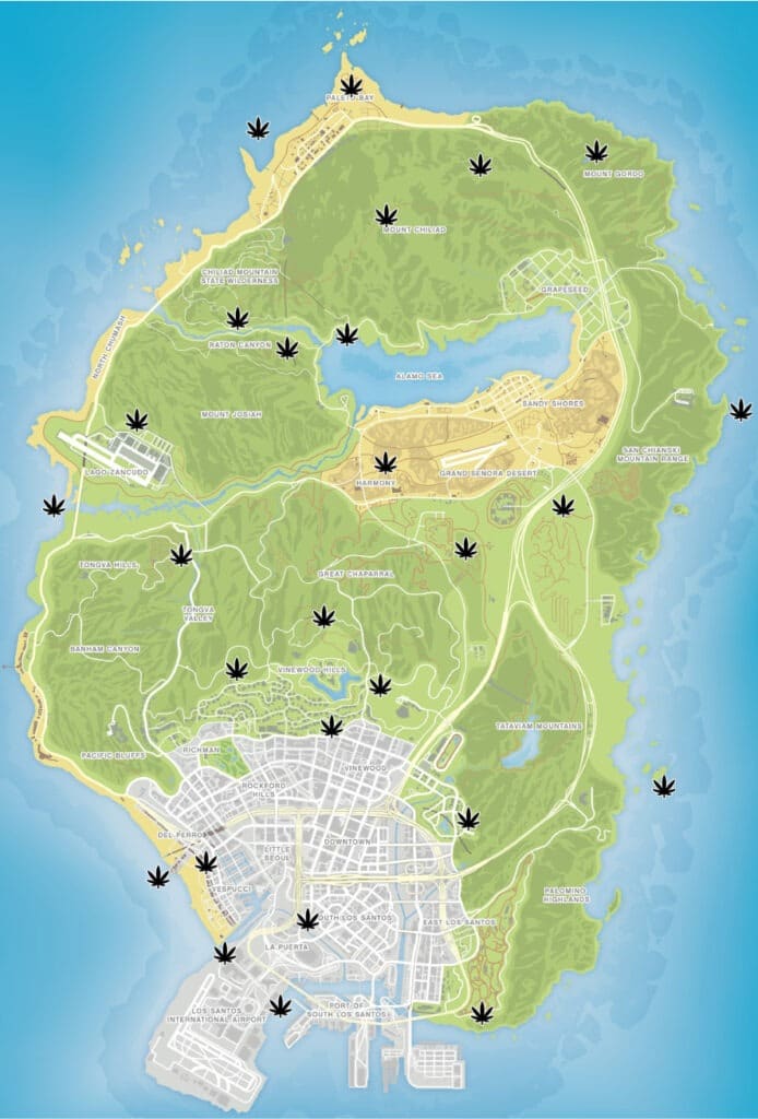 All 27 Peyote Plant Locations In GTA 5 (Map & Guide) 🌇 GTAXTREME