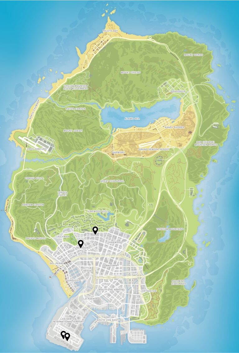 All 4 Pegasus Locations In GTA 5 (Map & Guide) - 🌇 GTA-XTREME