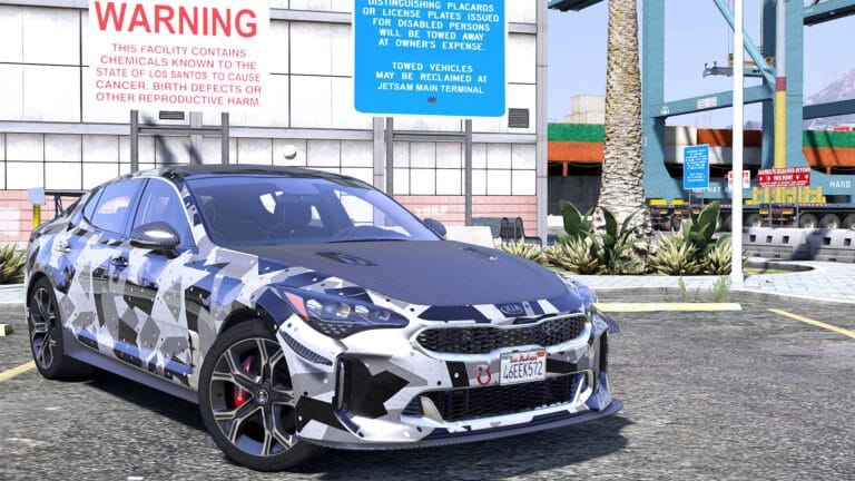 GTA 5 kia stinger modded