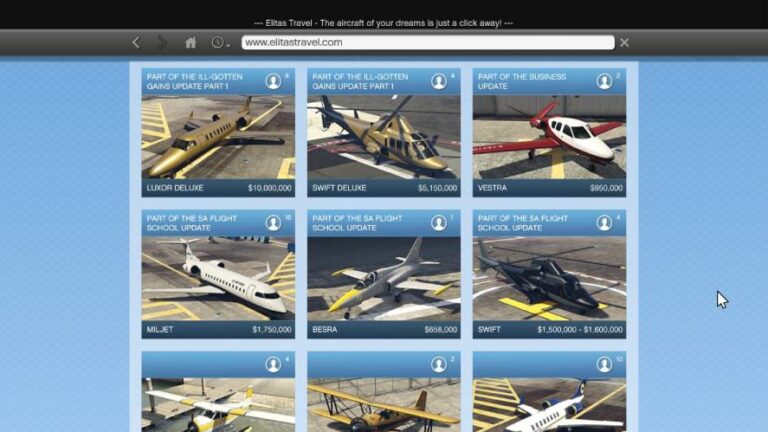 can you store stolen planes in gta 5 story mode