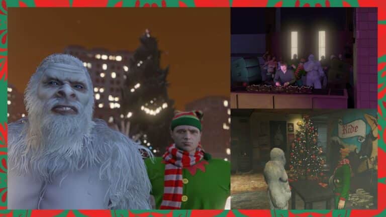 Der Yeti und sein Freund in GTA Online.