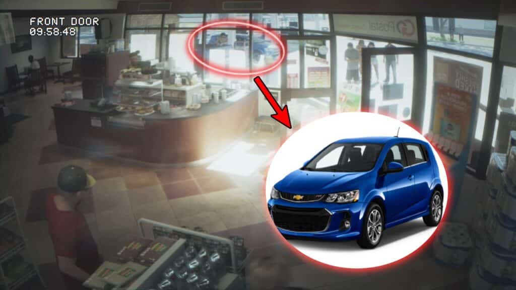 The car in the scene that the aligator attacks the store looks like the Chevrolet Sonic