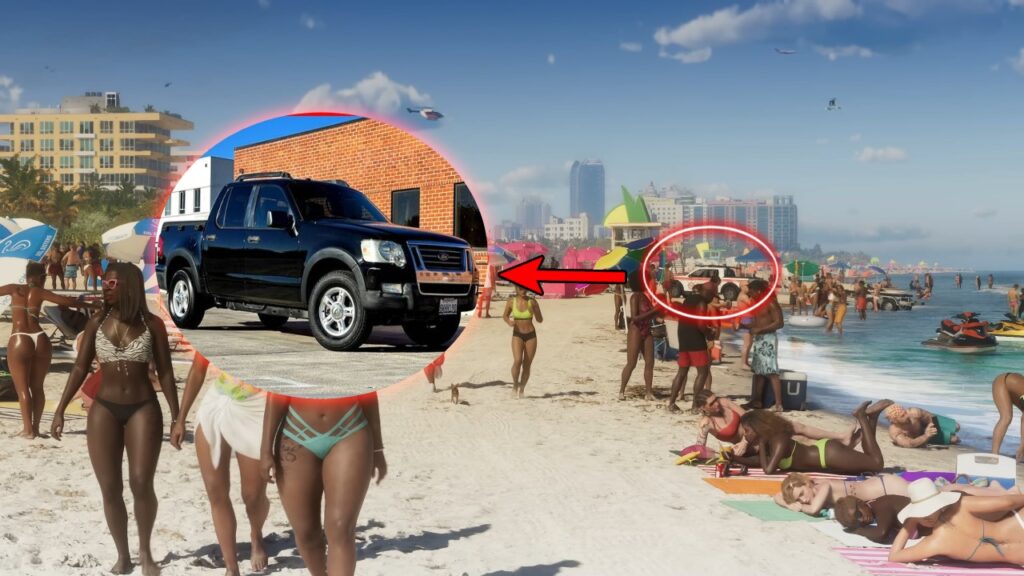 The Ford Explorer Sport Trac can be found on the beach