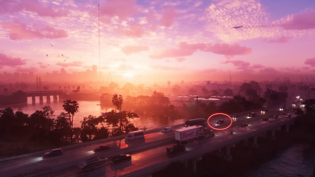 The Unknown Modern Cargo Van on the bridge in the first scene