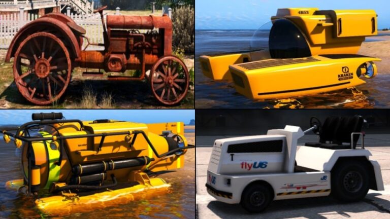 Slowest vehicles in GTA 5/online