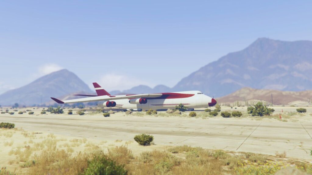 The Cargo Plane at Sandy Shores Airfield.