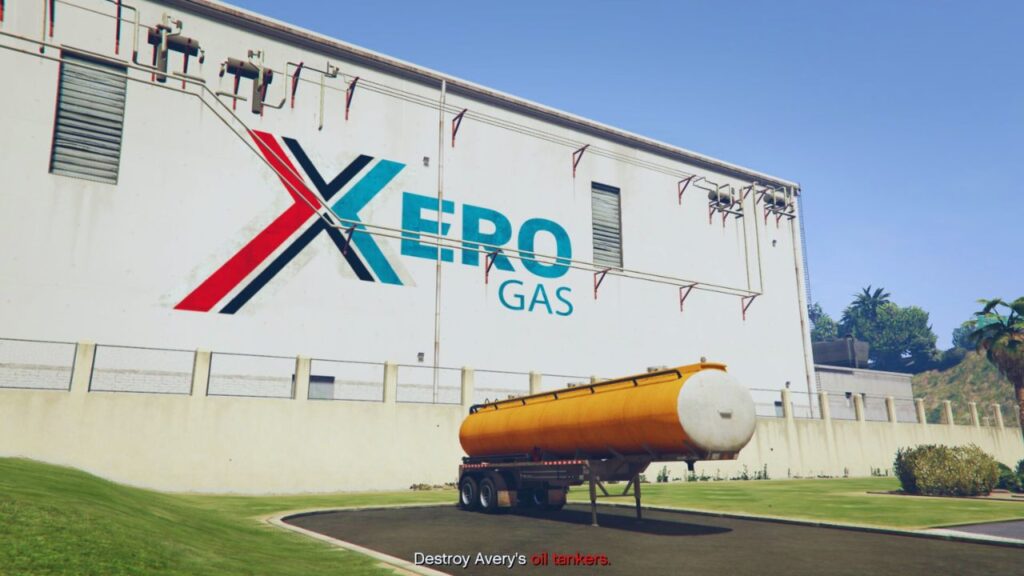 The Oil Tanker in Xero Gas Building in Los Santos International Airport.