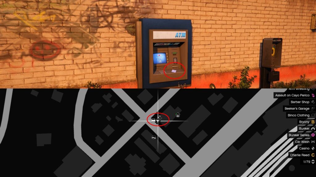 There's a Playing Card on the ATM, which is located near the barber shop in Paleto Bay