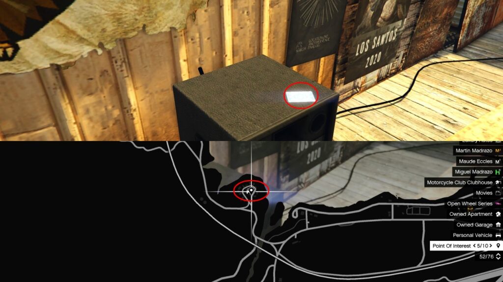The Playing Cards found on a speaker in the center of Stab City