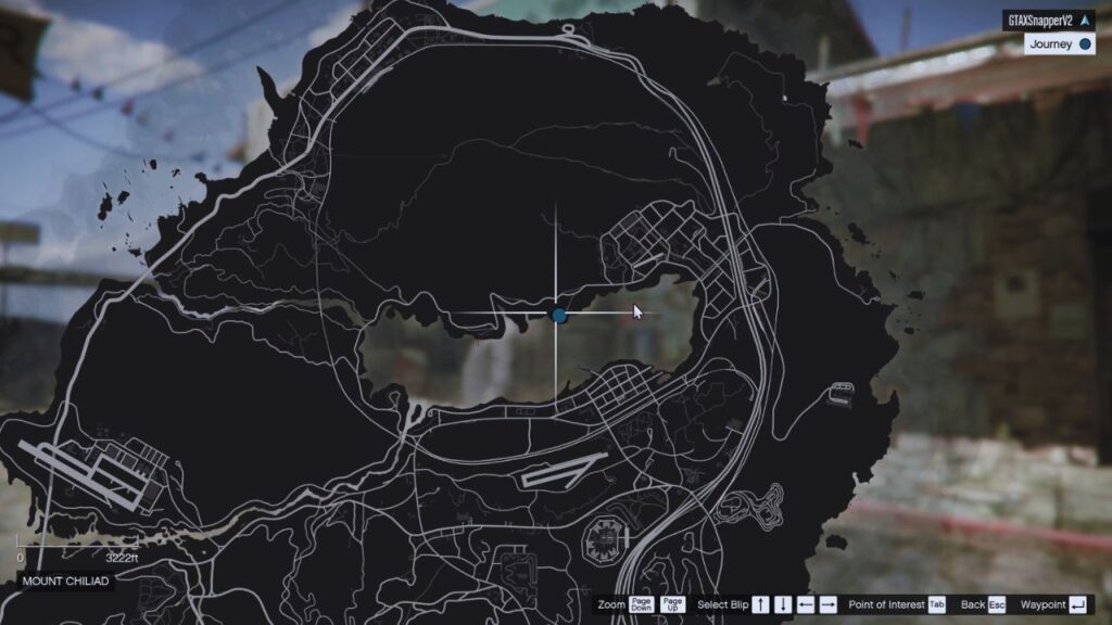 In-game GTA Online location of the Journey II.